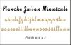 embellissement en français pour le scrapbooking Planche Julian Minuscule Mini en Carton Bois