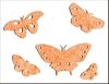 embellissement en français pour le scrapbooking Nuée de Papillons en Feutrine