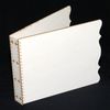 embellissement en français pour le scrapbooking Couverture de Mini-album Bord Accolade, en Carton bois