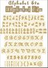Embellissement Scrap Alphabet Eva Classique en Bazzill
