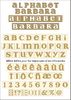 Embellissement Scrap Alphabet Barbara Mini en Carton Bois