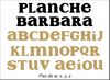 Embellissement Scrap Planche Barbara Mini en Carton Bois