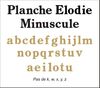embellissement en français pour le scrapbooking Planche Elodie Minuscule Classique en Carton Bois