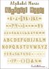 embellissement en français pour le scrapbooking Alphabet Marie Classique en Bazzill
