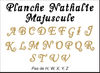 embellissement en français pour le scrapbooking Planche Nathalie Majuscule Mini en Carton Bois