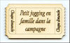 embellissement en français pour le scrapbooking Grand Ticket Dentelé, Personnalisé, en Carton bois 