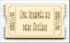 Embellissement Scrap Ticket Graphique, Personnalisé, en Carton bois 