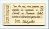 Embellissement Scrap Ticket Petits Souvenirs, Personnalisé, en Carton bois 