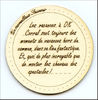 Embellissement Scrap Etiquette Merveilleux Souvenir, Personnalisé, en Carton bois 