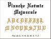 embellissement en français pour le scrapbooking Planche Noémie Majuscule Classique en Bazzill
