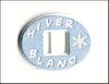 embellissement en français pour le scrapbooking Passe-Ruban Ovale Hiver Blanc