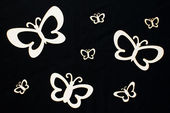 Embellissement Scrap Papillons Géants, en Carton bois