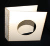 embellissement en français pour le scrapbooking Couverture de Mini Album Carrée Ajourée, en Carton bois