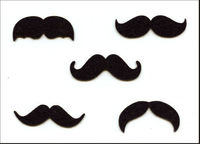 Embellissement Scrap Moustaches, en Feutrine