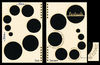 Embellissement Scrap Couverture de Mini-album à Cercles, format portrait, en Carton