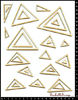 Embellissement Scrap Invasion de Triangles évidés, en Carton bois
