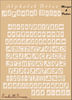 Embellissement Scrap Alphabet Brice (Poch-Masq) Mini en Pochoir