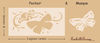 embellissement en français pour le scrapbooking Vol d'un Papillon, de différentes tailles, Pochoir