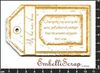 embellissement en français pour le scrapbooking Double étiquette américaine usée, Personalisée, en Carton bois