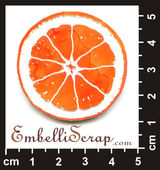 Embellissement Scrap Orange, POC