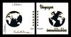 embellissement en français pour le scrapbooking Couverture de Mini-album 15 cm Mappemonde Amérique, en Carton
