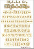 embellissement en français pour le scrapbooking Alphabet Eva Mini en Papier Imprimé Découpé