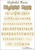 embellissement en français pour le scrapbooking Alphabet Marie Mini en Papier Imprimé Découpé