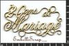 embellissement en français pour le scrapbooking Anniversaire de mariage, en Carton bois