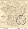 embellissement en français pour le scrapbooking Carte de France ancienne, Coll. Hexagone