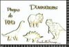 embellissement en français pour le scrapbooking Dinosaures, en Carton bois