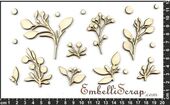 Embellissement Scrap Branchage d'hiver, en Carton
