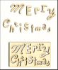 embellissement en français pour le scrapbooking Merry Christmas petit format en Carton