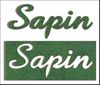 embellissement en français pour le scrapbooking Mot Sapin en Feutrine